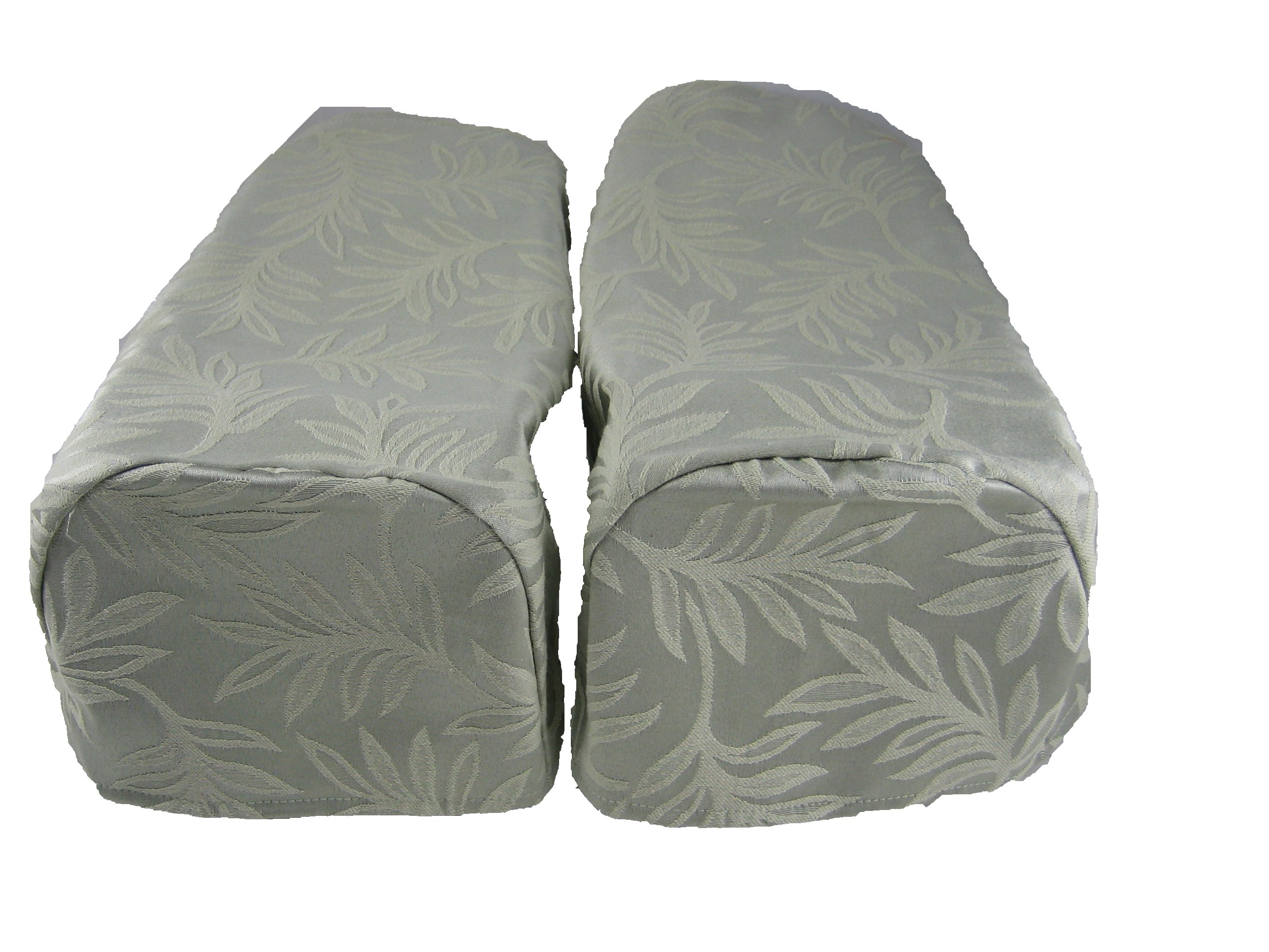 2 x Decorative Chair Settee Arm Cap Covers Green Pair